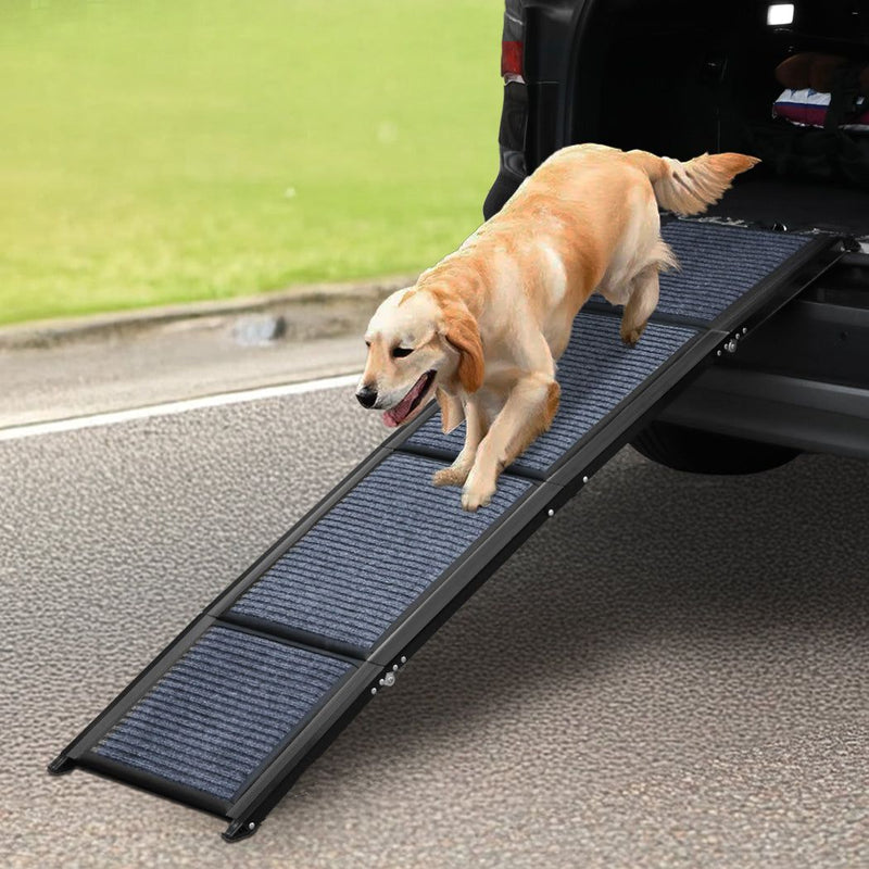 Pawz Dog Ramp For Car SUV Pet Dog Stairs Steps Ladder Travel Foldable Portable