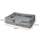 Pawz Memory Foam Pet Sofa Bed Cushion Dog Mat Washable Removable Orthopedic L