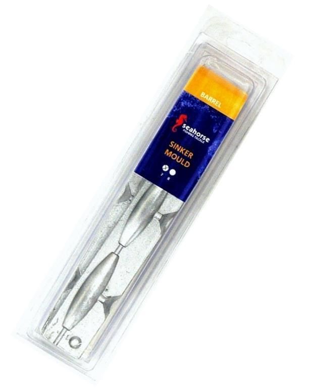 Seahorse 4oz Barrel Sinker Mould - Made In Australia