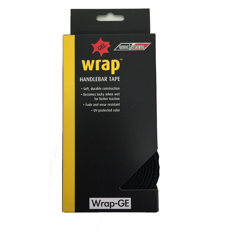 Velo Handlebar Cushion Tape With Gel C/P Push in Plug - Black
