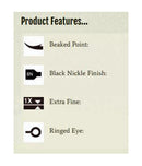 1 Box of Mustad 39951NPBLN Demon Circle Chemically Sharpened Fishing Hooks