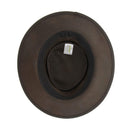 Barmah Foldaway Suede Wide Brim Bush Hat Chocolate - Sizes S-M