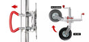 10" Jockey Wheel 750LB (Pneumatic)