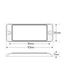 LED Autolamps 7035A Amber Reflex Reflector Twin blister