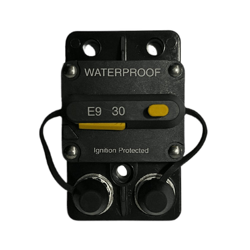 Exotronic 30A Surface Mount Waterproof DC Circuit Breaker - Side by Side