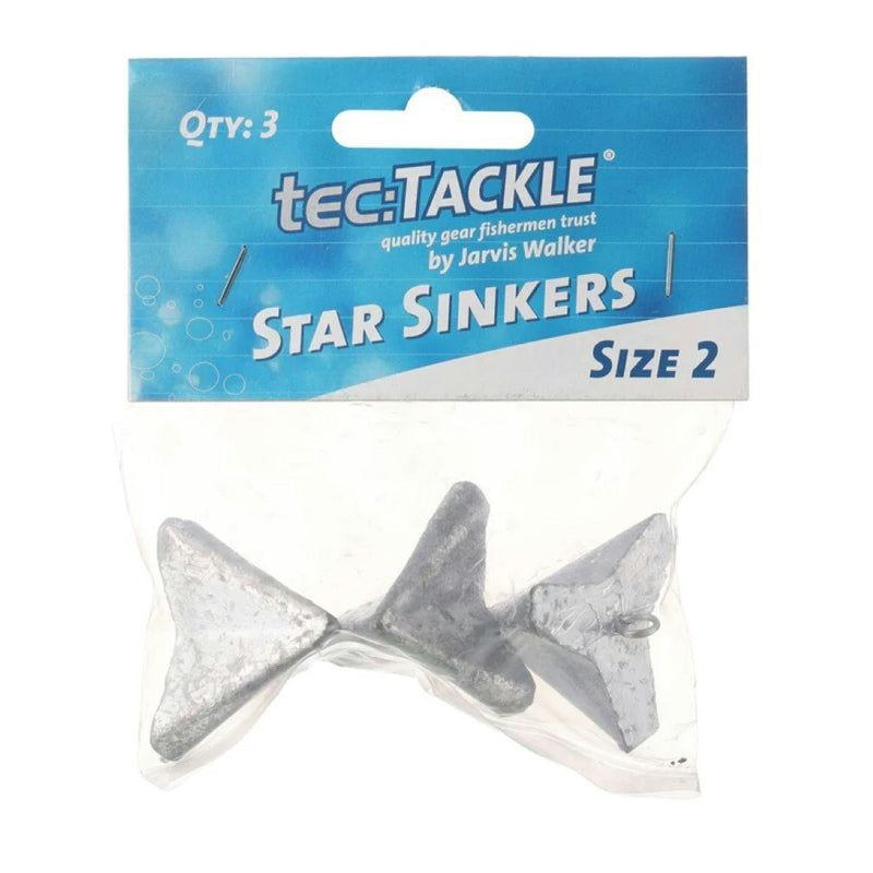 3 Pack of Jarvis Walker Size 2 Star Sinkers