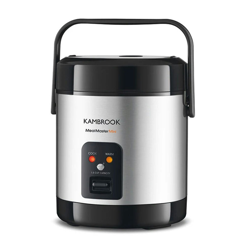 Kambrook Meal Master 1.5L Mini Multi Rice/Pasta Cooker w/ Spoon/Scoop Silver