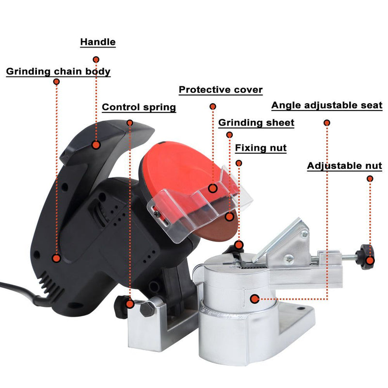 Grinding Wheel Chainsaw Sharpener Grinder Disc 3/8 & 404 Chain 100mmx10mm