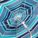 Centra 2.2m Outdoor Beach Umbrella Tilting Patio Tropical Shelter Parasoll Blue