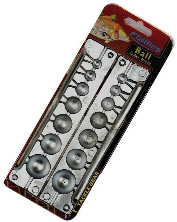 Gillies Large Ball Sinker Mould Combo - Makes 7 Different Ball Sinkers at a Time