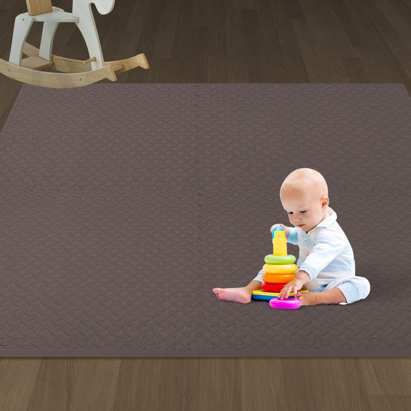 Bopeep EVA Foam Kids Play Mat Floor Kid Crawling Interlocking Home Coffee 60x60