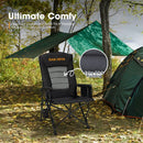 San Hima Folding Camping Chair Portable Outdoor Thick Padding Recliner