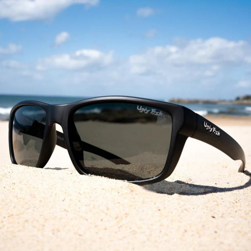 Ugly Fish Wave PC4233 Black Frame/Smoke Lens Polarised Sunglasses
