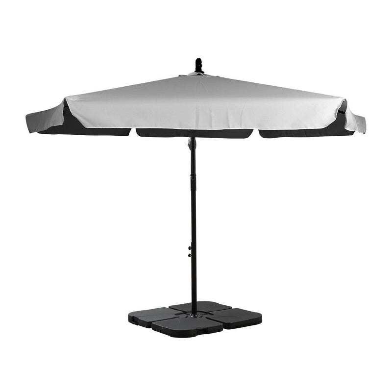Mountview 3m Cantilever Umbrella Outdoor Umbrellas Beach Garden Patio Base Stand