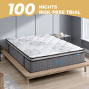 Dreamz Spring Mattress Bed Pocket Egg Crate Foam Medium Firm King Size 35cm