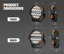Lightfox Polaris 7"+9" Osram LED Driving Lights With DRL Spotlight Headlight