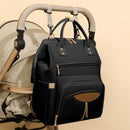 Bopeep Nappy Changing Bag Mummy Backpack Baby Diaper Bag Travel Waterproof Black