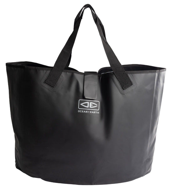 Ocean & Earth 80 L Waterproof Beach Tote Bag Black PVC Large