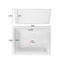 Traderight Group  Granite Kitchen Sink Laundry Stone Sinks Undermount Single Bowl 59cmx45cm White