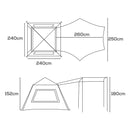 Mountview Instant Pop up Tent Automatic Camping Tarp Canopy 5-8 Person Family