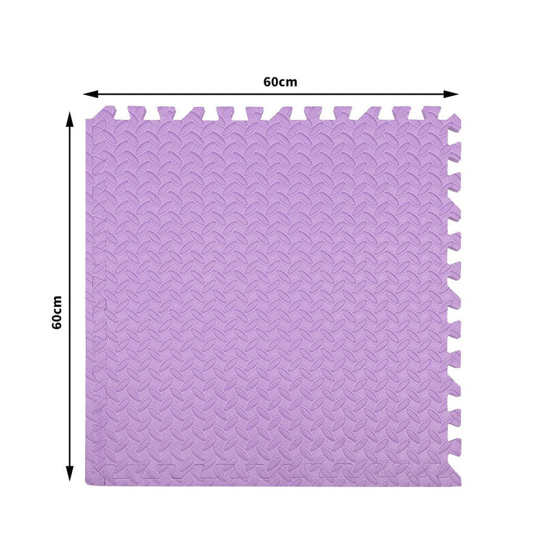 Bopeep EVA Foam Kids Play Mat Floor Kid Crawling Interlocking Home Purple 60x60