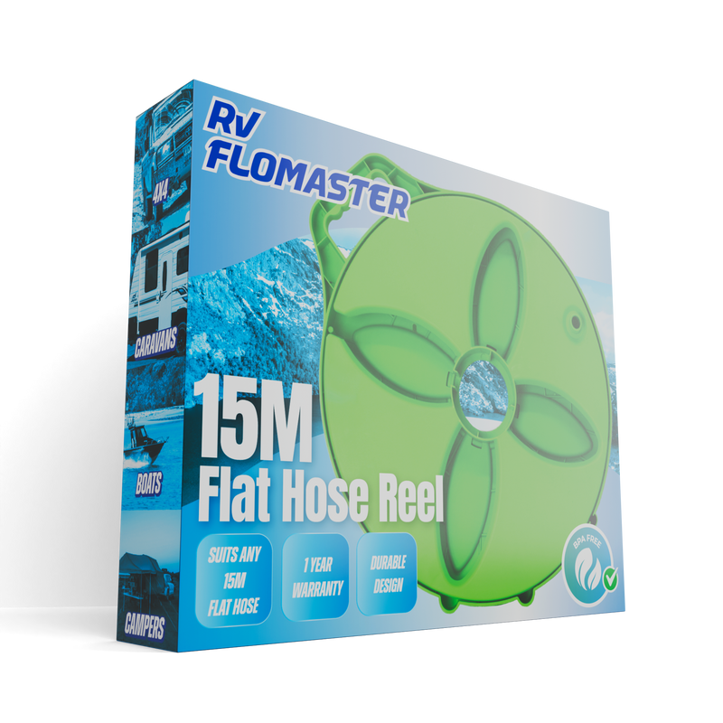 RV Flomaster 15m Flat Hose Reel