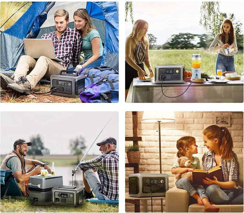 Power Station 600W with 120W Solar Panels