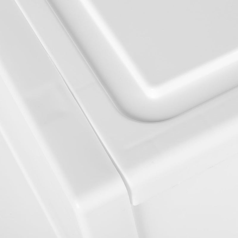 Traderight Group  Plastic Storage Box Stackable Containers 3PK Wardrobe Clothes Organisation 17L