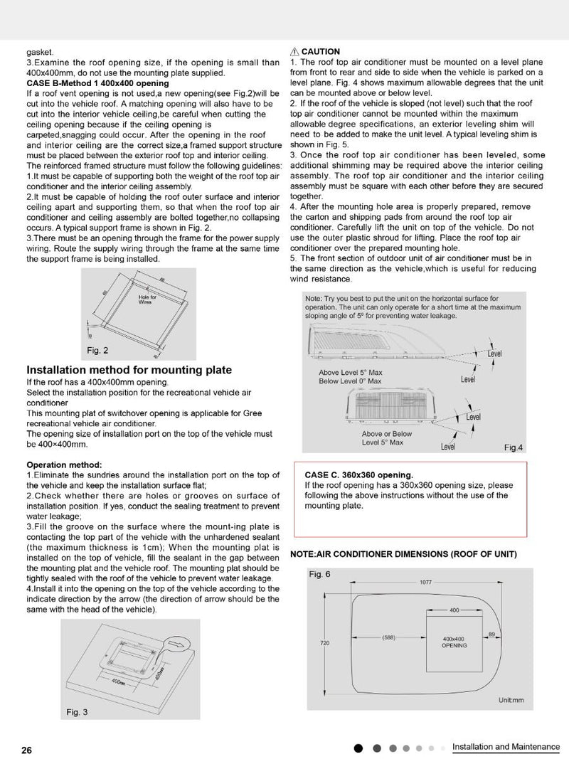 New NCE Gree Roof Top Slimline Air Conditioner 3.5kw With Inverter (WI-FI) (White)