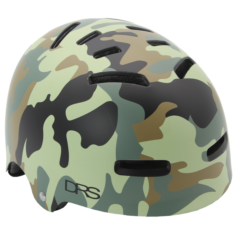 DRS Matte Camo Kids to Adult Size Bike Helmet AS/NZS Safety Standard Certified