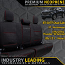 Mazda BT-50 TF Premium Neoprene Rear Row Seat Covers