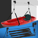 Monvelo Kayak Hoist Pulley 54kg Bike Holder Lift Garage Ceiling Storage Rack