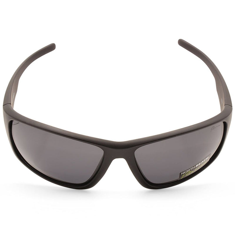 North Beach Freddy Satin Black/Grey Polarised Men's Sunglasses