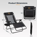 San Hima Folding Camping Chair Portable Lounge Recliner Thick Padding Outdoor