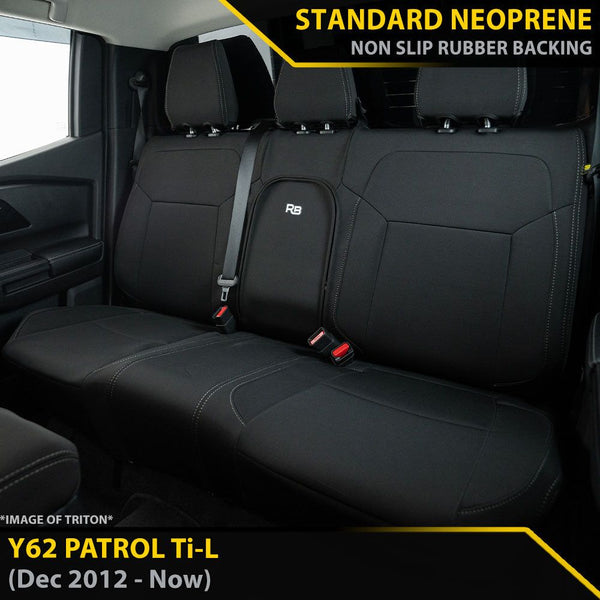 Nissan Patrol Y62 Ti-L GP4 Neoprene 2nd Row Seat Covers
