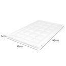 Dreamz Bedding Mattress Topper Pillowtop Cover Protector Machine Washable Single