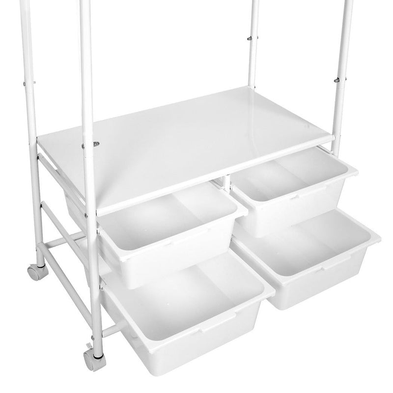 Levede Clothes Rack Stand Heavy Duty Steel Hanging Garment Organizer Coat 63cm