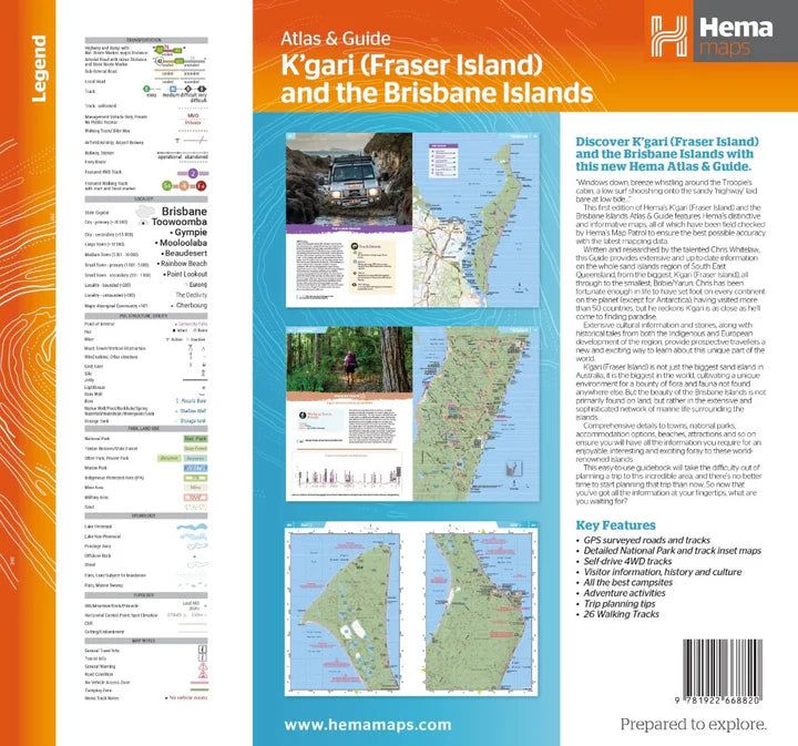 Hema K'Gari Fraser Island Atlas & Guide