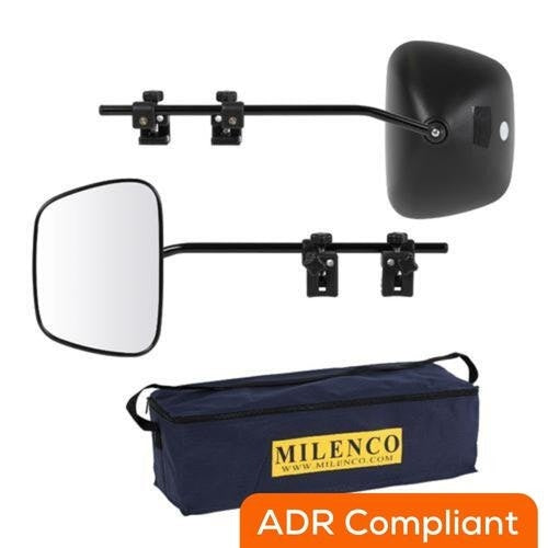 Milenco M-2073A Grand Aero 4 Extra Wide Flat Glass Caravan Towing Mirrors (1 Pair)