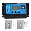 200W Solar Panel with Controller and Anderson Plugs - Narrow 12/24V