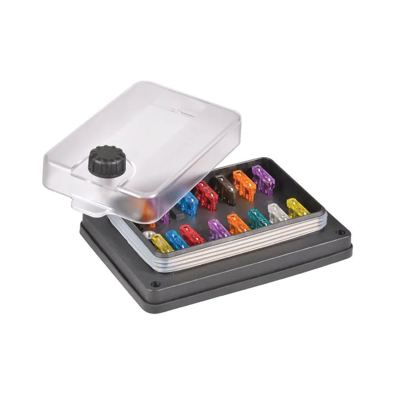 Narva 54444BL 10-Way Weatherproof Standard ATS Blade Fuse Box (Blister pack of 1)