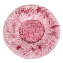 Pawz Pet Bed Cat Dog Donut Nest Calming Mat Soft Plush Kennel Pink Size XXL