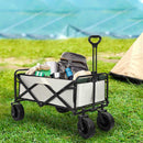 Lambu Garden Camping Trolley Outdoor Garden Wagon Cart Folding Widen Picnic Beige