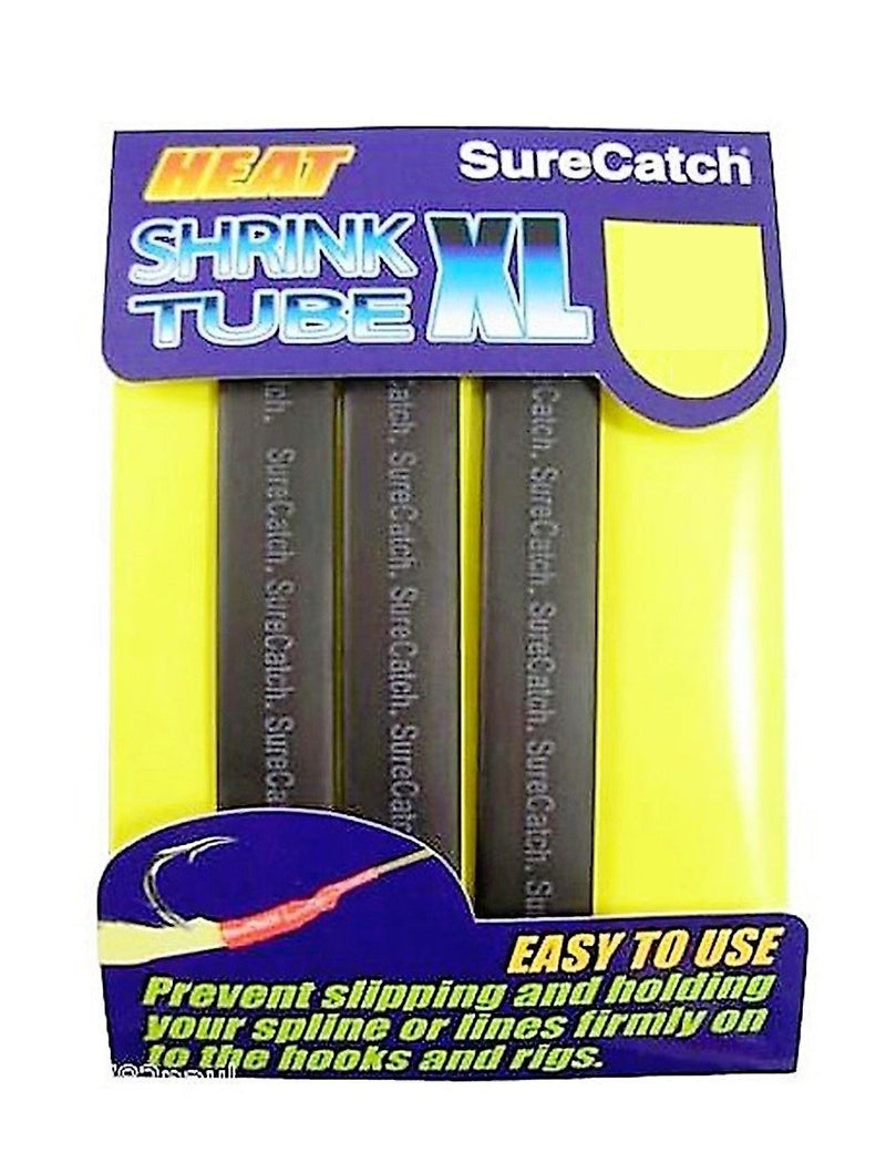 1 Packet of Black SureCatch Fishing Heat Shrink Tube - Wire Cable Sleeve Tubing