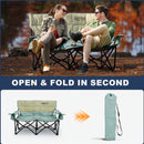 Double Camping Chair 2 Person Outdoor Folding Seat