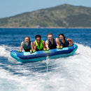 Jobe Airstream 4-Person Inflatable Towable Ski Tube Blue/Aqua