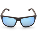 Dirty Dog Quag Satin Satin Black/Ice Blue Mirror Unisex Polarised Sunglasses