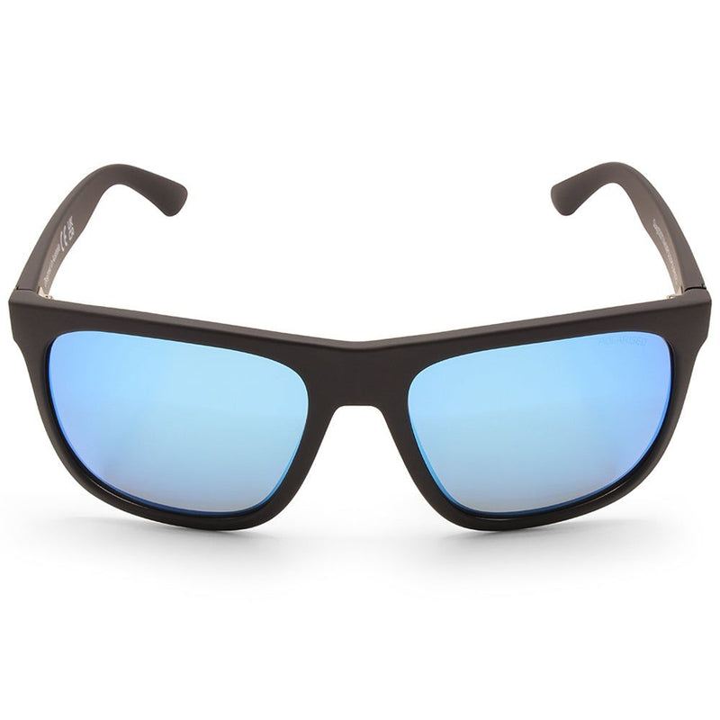 Dirty Dog Quag Satin Satin Black/Ice Blue Mirror Unisex Polarised Sunglasses