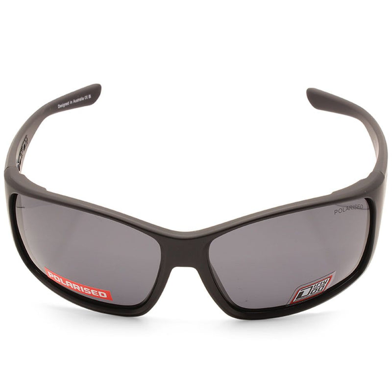 Dirty Dog Hood Satin Black/Grey Polarised Men's Sports Sunglasses