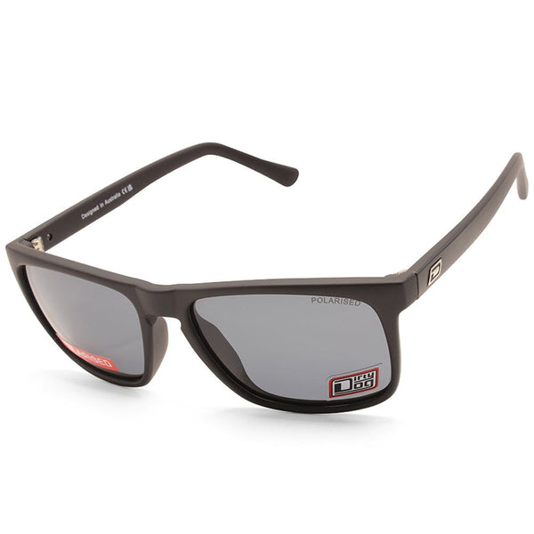 Dirty Dog Vendetta Satin Satin Black/Green P52 Unisex Polarised Sunglasses